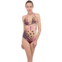 Cookies Valentine Heart Holiday Gift Love Halter Front Plunge Swimsuit View1