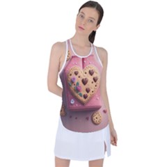 Cookies Valentine Heart Holiday Gift Love Racer Back Mesh Tank Top by danenraven