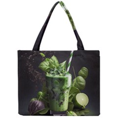 Ai Generated Drink Spinach Smooth Apple Ginger Mini Tote Bag by danenraven