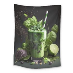 Ai Generated Drink Spinach Smooth Apple Ginger Medium Tapestry by danenraven