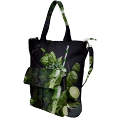 Ai Generated Drink Spinach Smooth Apple Ginger Shoulder Tote Bag by danenraven