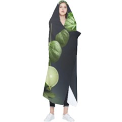 Ai Generated Drink Spinach Smooth Apple Ginger Wearable Blanket by danenraven