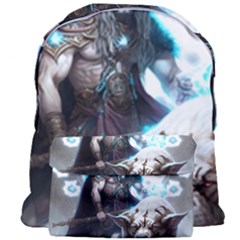 Ai Generated Viking God Fantasy Dog Norse Man Giant Full Print Backpack by danenraven