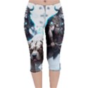 Ai Generated Viking God Fantasy Dog Norse Man Velvet Capri Leggings  View1