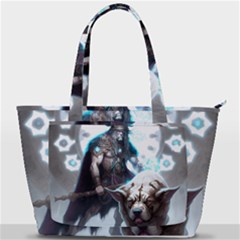 Ai Generated Viking God Fantasy Dog Norse Man Back Pocket Shoulder Bag  by danenraven