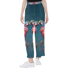 Birds Parrots Love Ornithology Species Fauna Women s Pants  by danenraven