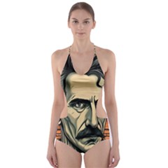 Ai Generated Nikola Tesla Tesla Nikolas Electricity Cut-out One Piece Swimsuit by danenraven