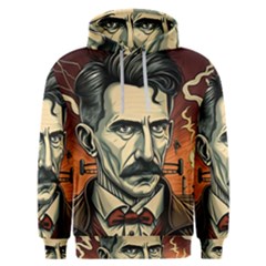 Ai Generated Nikola Tesla Tesla Nikolas Electricity Men s Overhead Hoodie by danenraven