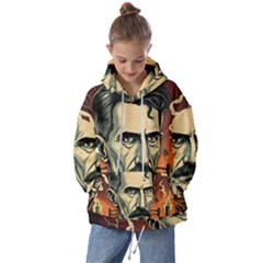 Ai Generated Nikola Tesla Tesla Nikolas Electricity Kids  Oversized Hoodie