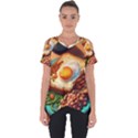 Ai Generated Breakfast Egg Beans Toast Plate Cut Out Side Drop Tee View1