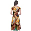 Ai Generated Breakfast Egg Beans Toast Plate Cap Sleeve Wrap Front Dress View2