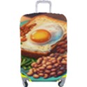 Ai Generated Breakfast Egg Beans Toast Plate Luggage Cover (Large) View1