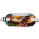 Ai Generated Breakfast Egg Beans Toast Plate Rounded Waist Pouch View1