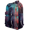 Ai Generated Elephant Tusks Trunk Wildlife Africa Classic Backpack View1