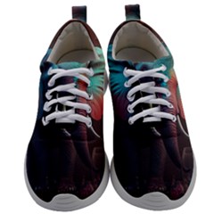 Ai Generated Elephant Tusks Trunk Wildlife Africa Mens Athletic Shoes by danenraven