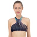 Ai Generated Elephant Tusks Trunk Wildlife Africa High Neck Bikini Top View1