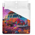 Ai Generated Beetle Volkswagen Bug Car Bus Duvet Cover (Queen Size) View1