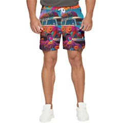 Ai Generated Beetle Volkswagen Bug Car Bus Men s Runner Shorts