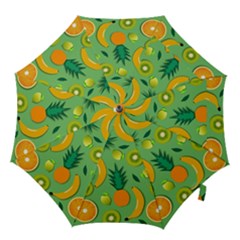 Fruit Tropical Pattern Design Art Pattern Hook Handle Umbrellas (large) by Ravend