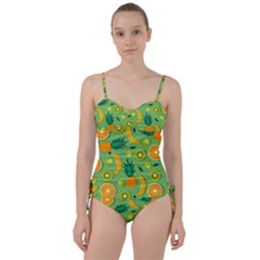 Fruit Tropical Pattern Design Art Pattern Sweetheart Tankini Set by Ravend