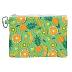 Fruit Tropical Pattern Design Art Pattern Canvas Cosmetic Bag (xl) by Ravend