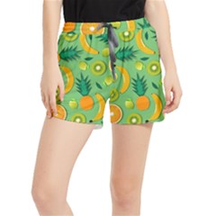 Fruit Tropical Pattern Design Art Pattern Women s Runner Shorts by Ravend