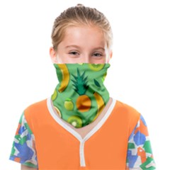 Fruit Tropical Pattern Design Art Pattern Face Covering Bandana (kids) by Ravend