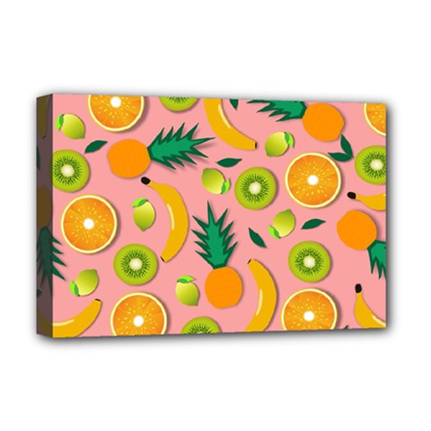 Fruits Tropical Pattern Design Art Deluxe Canvas 18  X 12  (stretched) by Ravend