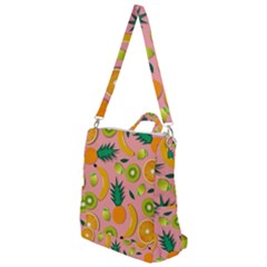 Fruits Tropical Pattern Design Art Crossbody Backpack by Ravend