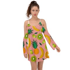 Fruits Tropical Pattern Design Art Boho Dress by Ravend