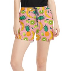 Fruits Tropical Pattern Design Art Women s Runner Shorts by Ravend