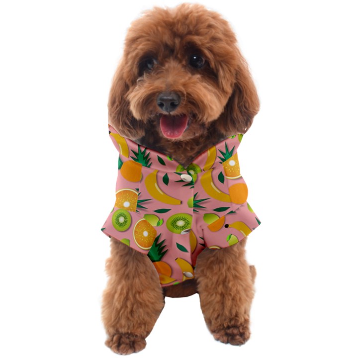 Fruits Tropical Pattern Design Art Dog Coat