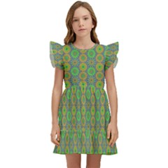 Geometry Kids  Winged Sleeve Dress by Sparkle