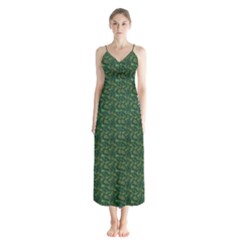 I Sail My Woods Button Up Chiffon Maxi Dress by Sparkle