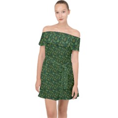 I Sail My Woods Off Shoulder Chiffon Dress by Sparkle