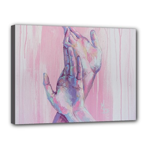 Conceptual Abstract Hand Painting  Canvas 16  X 12  (stretched) by MariDein