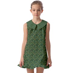 I Sail My Woods Kids  Pilgrim Collar Ruffle Hem Dress by Sparkle