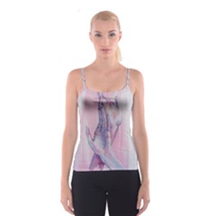 Conceptual Abstract Hand Painting  Spaghetti Strap Top