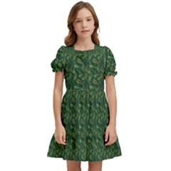 I Sail My Woods Kids  Puff Sleeved Dress by Sparkle