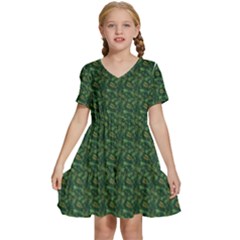 I Sail My Woods Kids  Short Sleeve Tiered Mini Dress by Sparkle