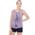 Conceptual abstract hand painting. Bubble Hem Chiffon Tank Top View1