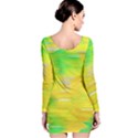 Colorful Multicolored Maximalist Abstract Design Long Sleeve Bodycon Dress View2