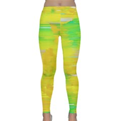 Colorful Multicolored Maximalist Abstract Design Classic Yoga Leggings by dflcprintsclothing