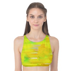 Colorful Multicolored Maximalist Abstract Design Tank Bikini Top by dflcprintsclothing