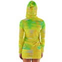 Colorful Multicolored Maximalist Abstract Design Long Sleeve Hooded T-shirt View2