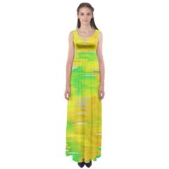 Colorful Multicolored Maximalist Abstract Design Empire Waist Maxi Dress by dflcprintsclothing