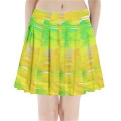 Colorful Multicolored Maximalist Abstract Design Pleated Mini Skirt by dflcprintsclothing