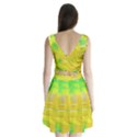 Colorful Multicolored Maximalist Abstract Design Split Back Mini Dress  View2