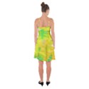 Colorful Multicolored Maximalist Abstract Design Ruffle Detail Chiffon Dress View2