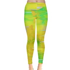 Colorful Multicolored Maximalist Abstract Design Inside Out Leggings by dflcprintsclothing